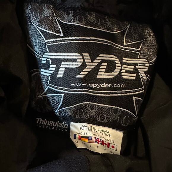 Spyder Size 4 Women's Ski Pants Snowboard Navy Blue Thinsulate XT.L 10000 - Picture 8 of 10